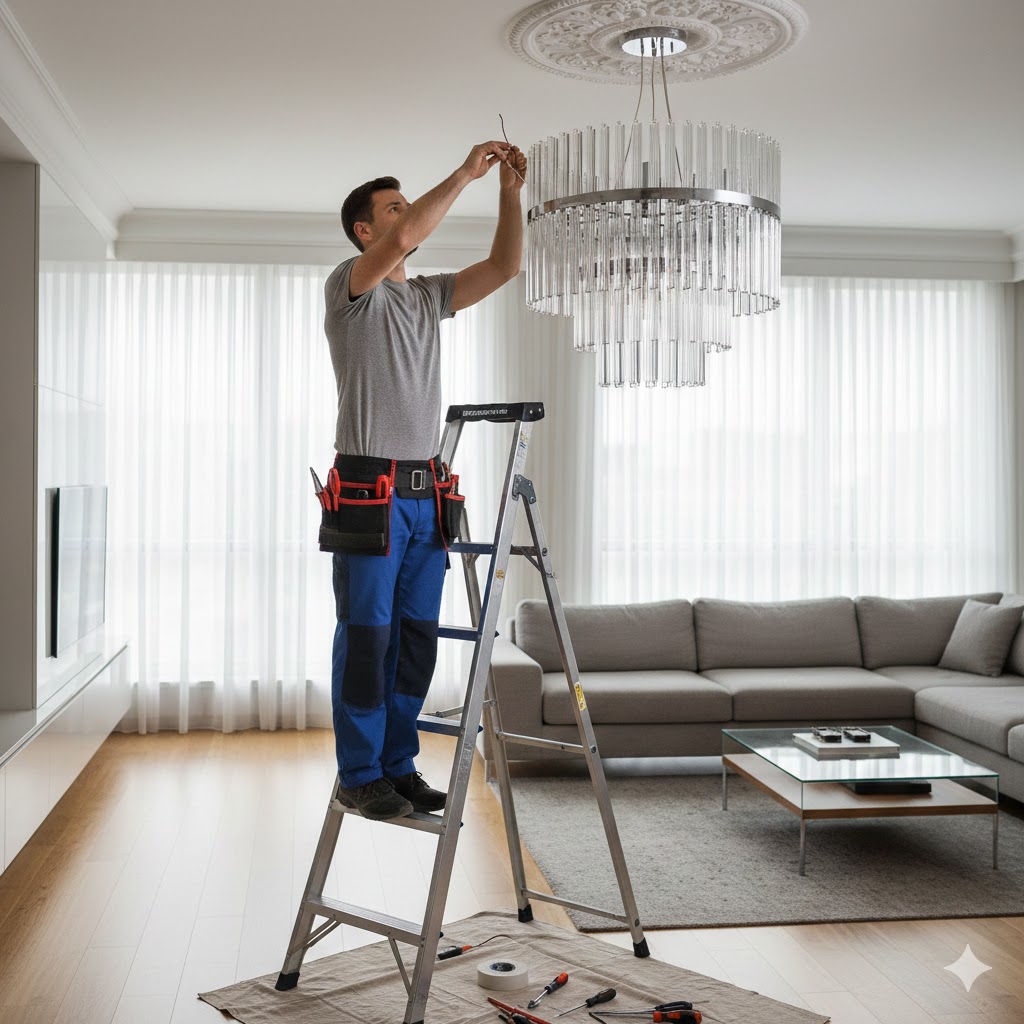 Ankara aydınlatma sistemleri avize LED spot sensör montajı