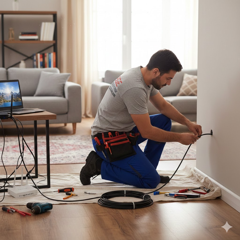 İnternet prizi ve kablo arızası